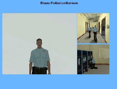 Blaue Polizeiuniformen
